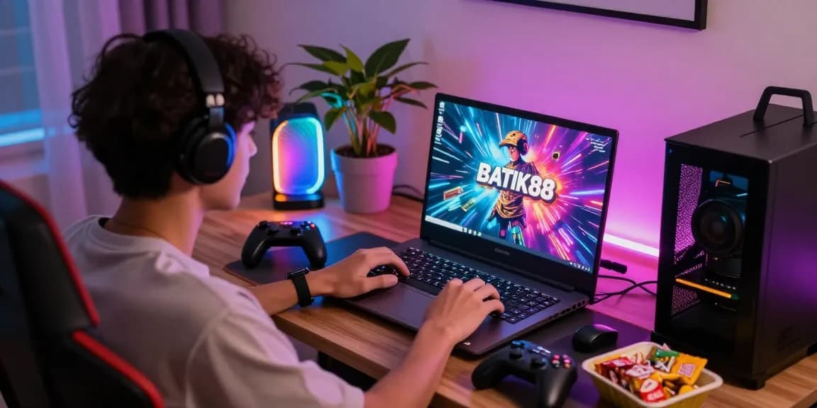 Pengalaman bermain game BATIK88 dengan atmosfer seru dan nyaman di ruang permainan modern.