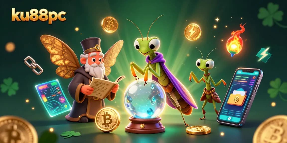 Experience ku88pc's vibrant 3D casino world with unique characters and crypto elements.