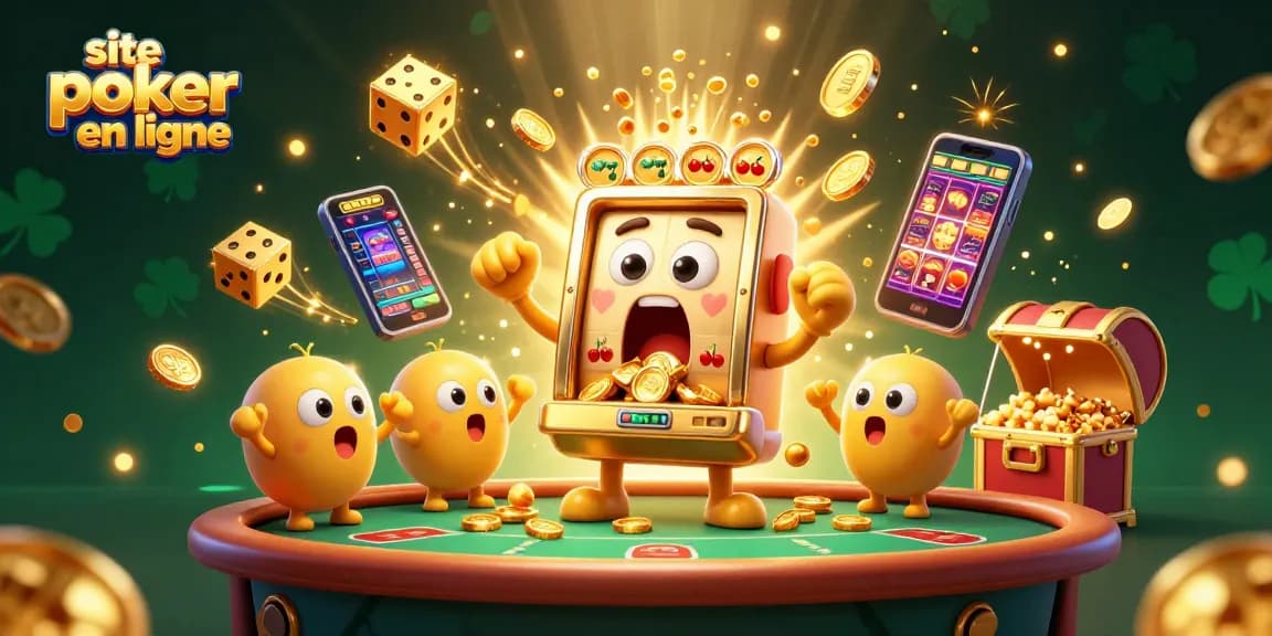 Gagnez sur un site poker en ligne avec un jackpot explosif et une ambiance festive de machines à sous.
