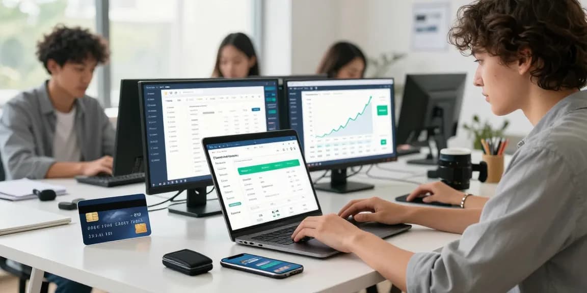 Dynamic digital marketplace scene illustrating successful transactions at a cc dumps shop.