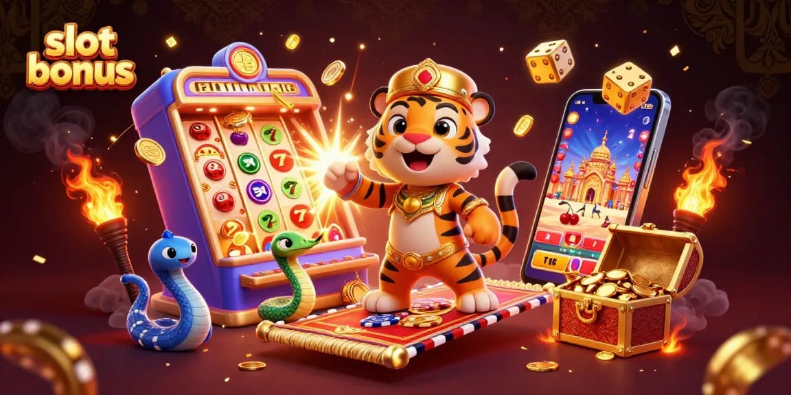 Engage with the vibrant slot bonus scene featuring a playful sultan and dynamic casino elements.