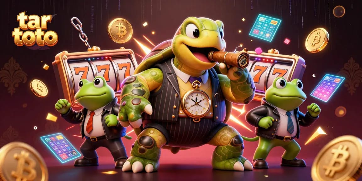 Play tar toto with our cartoon characters, capturing jackpot excitement and vibrant casino elements.
