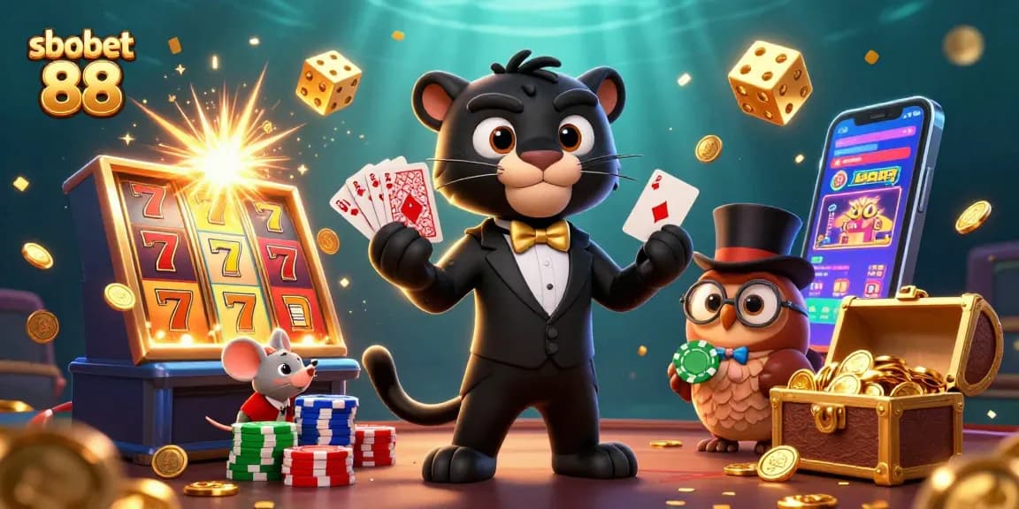 Engage with sbobet 88 by experiencing thrilling card games and slot action in a vibrant casino scene.