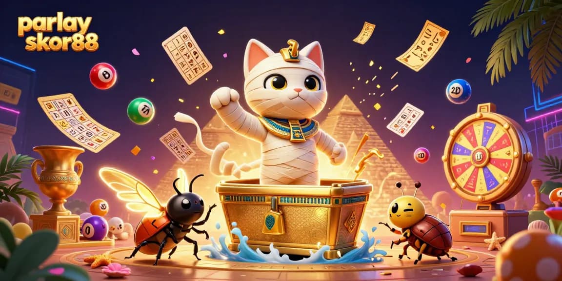 Engage with parlay skor88 betting strategies amidst a vibrant casino scene filled with dynamic gaming elements.