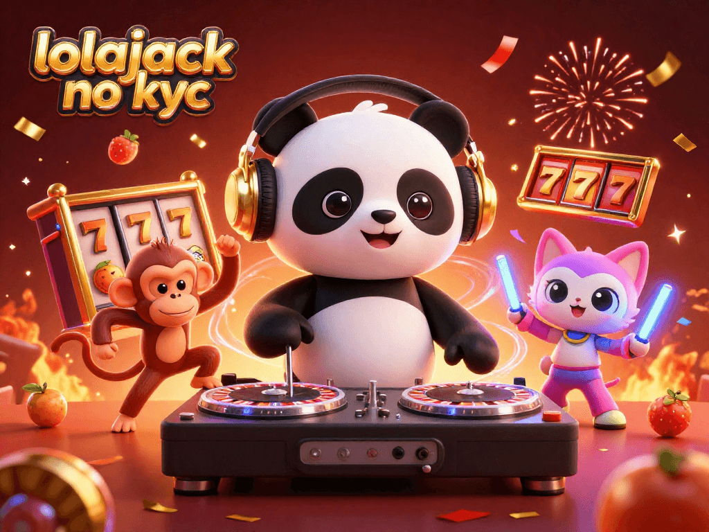 Experience the excitement of lolajack no kyc with vibrant casino characters and dynamic slot elements.