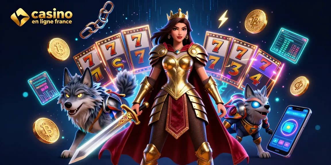 Gagnez gros au casino en ligne France avec une illustration 3D captivante mettant en valeur des éléments de jeu passionnants.