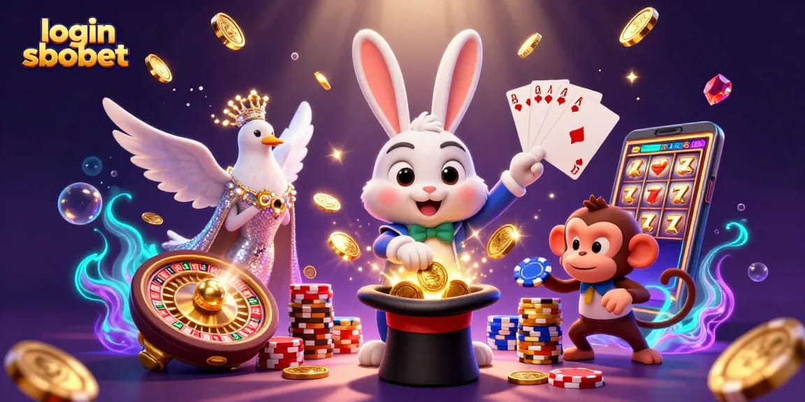 Engage in login sbobet with a magical scene of luck and winnings at the casino.
