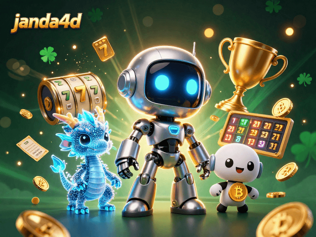 Permainan slot menarik di janda4d dengan robot cyberpunk dan efek visual yang menakjubkan.