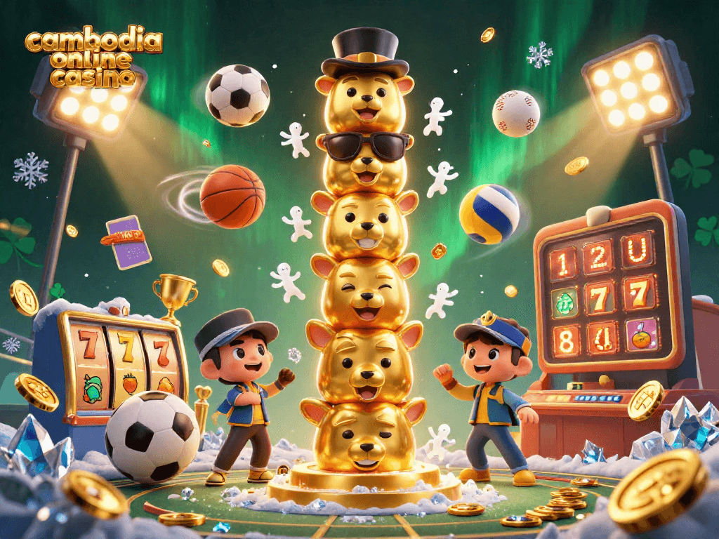 Engage in thrilling gameplay at cambodia online casino with dynamic sports elements and animated characters.