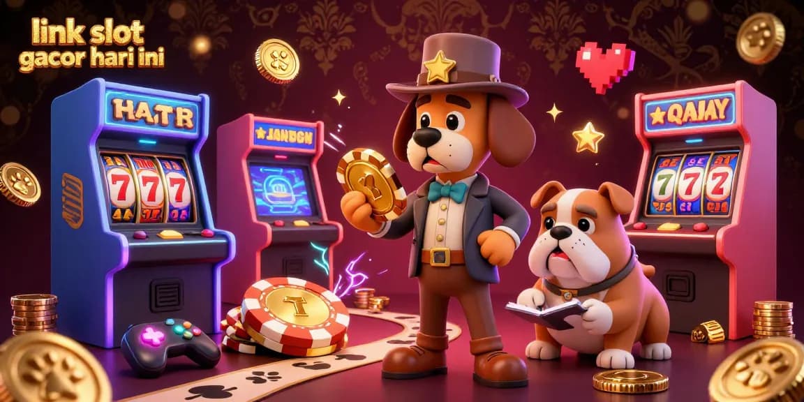 Mainkan permainan kasino yang menarik dengan peluang menang tinggi di link slot gacor hari ini, dengan visual yang cerah dan elemen permainan.
