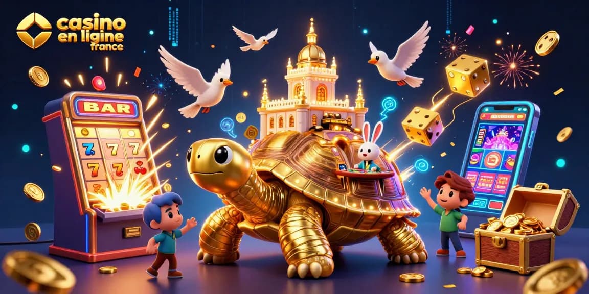 Play exciting games at casino en ligne france with a vibrant scene of fun and winnings.
