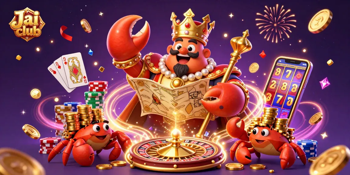 Engage with exciting games on Jai club, featuring dynamic golden crab emperor and stunning casino elements.