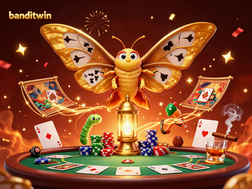 Mencoba peruntungan di banditwin dengan ilustrasi kasino yang penuh warna dan detail.