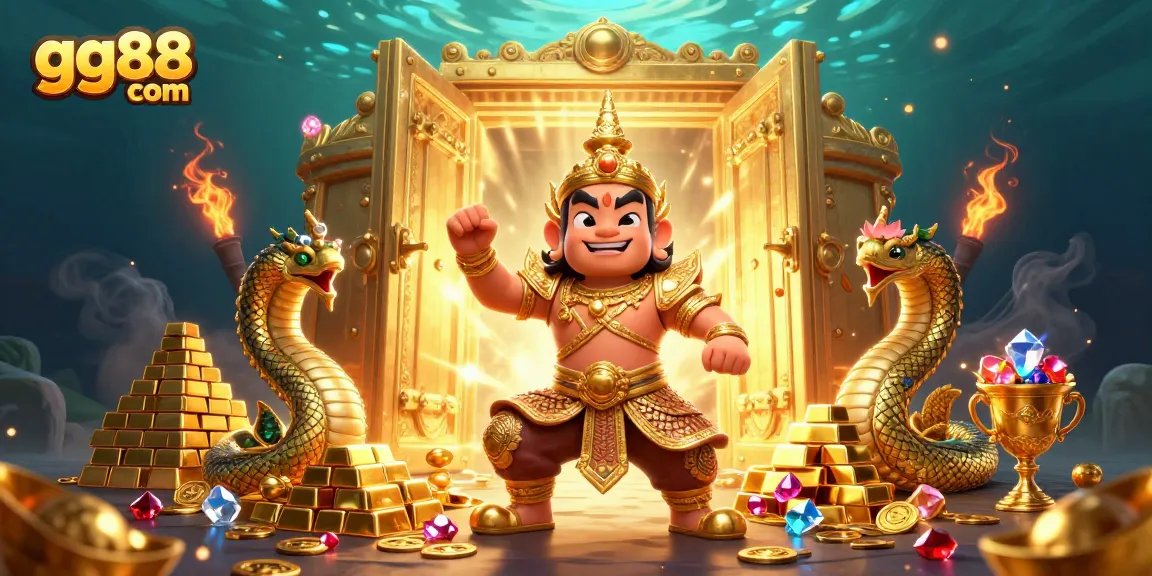 Engage with the thrilling entertainment of gg88 com through a vibrant 3D casino illustration.