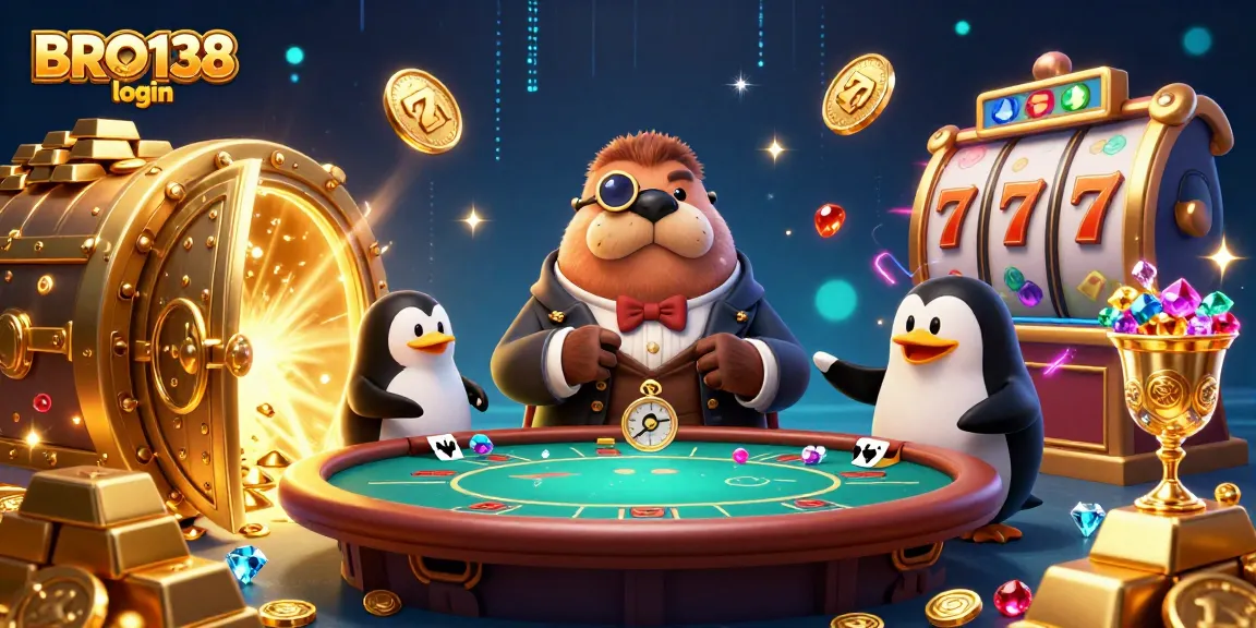 Experience BRO138 login at the underwater poker table as the walrus deals cards in stunning detail.