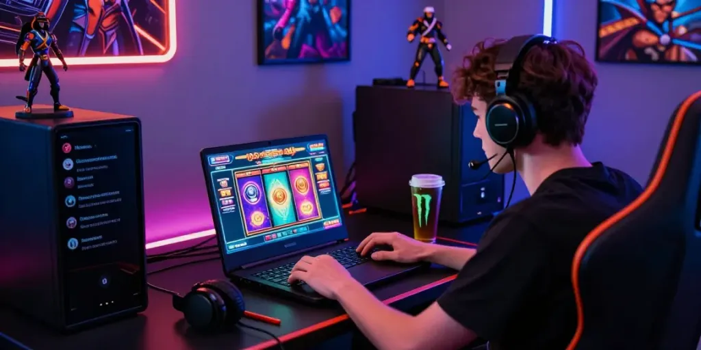 Pengalaman bermain situs slot online dengan laptop dan aksesori gaming