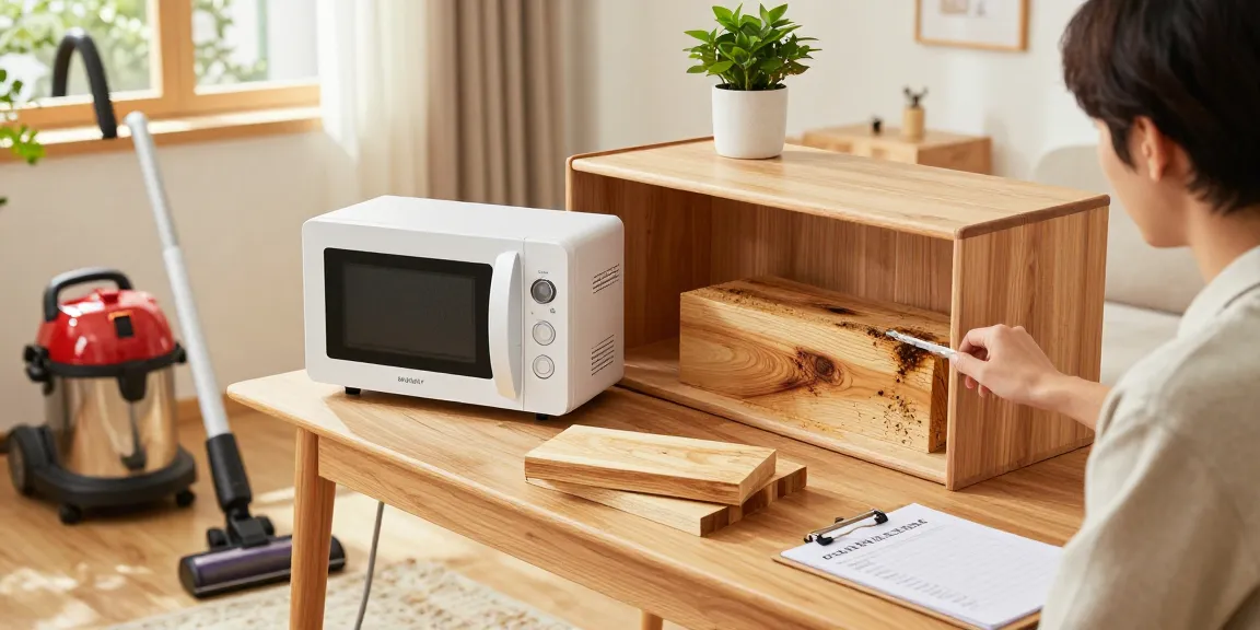 Efficient SHASHEL® microwave treatment eliminating wood pests in a warm home setting.