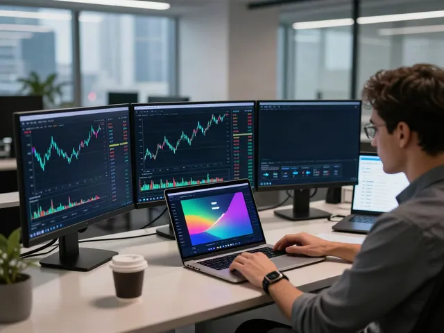 Forex data API workspace with advanced trading setups for cryptocurrency analysis and live market rates.