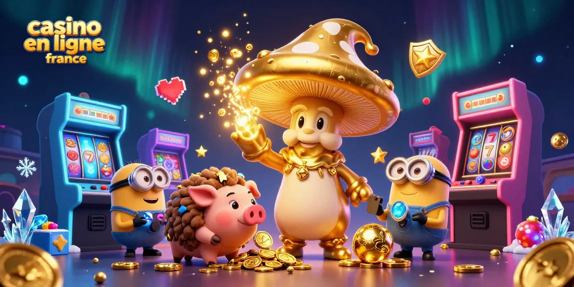 Jouez sur casino en ligne France avec une illustration magique de jeux d'argent et des personnages fantastiques.