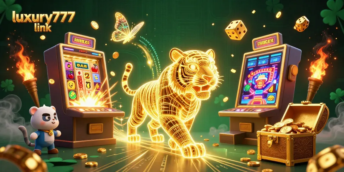 Experience thrills with luxury777 link as the golden tiger navigates a vibrant casino landscape.