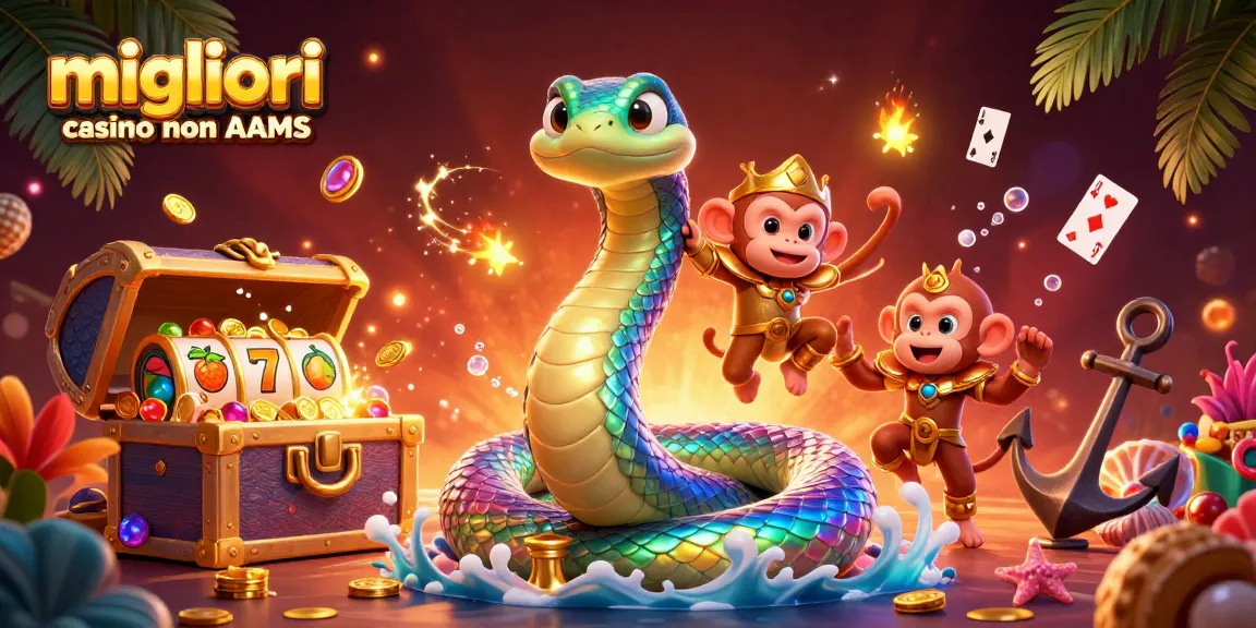 Vivi l'emozione nei migliori casino non AAMS con personaggi vivaci ed elementi di gioco dinamici.
