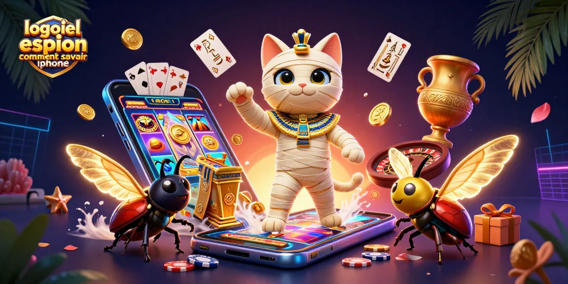 Jouez à "logiciel espion comment savoir iphone" avec des éléments de casino animés et colorés.