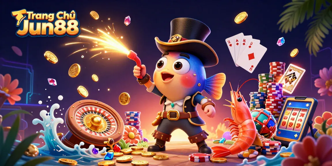 Engage with Jun88's online gaming world on Trang Chủ Jun88, featuring vibrant casino elements and thrilling gameplay.