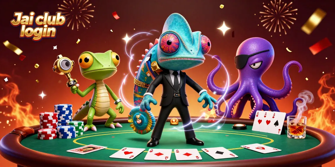 Engage in exciting gameplay with Jai club login, featuring a colorful casino scene filled with action.