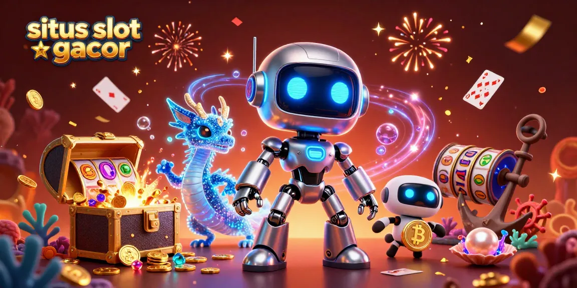 Engage with situs slot gacor imagery featuring vibrant casino elements and characters in action.
