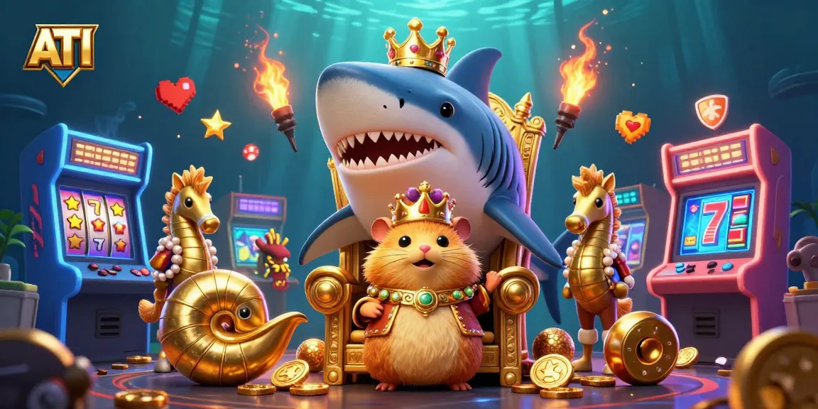 Play thrilling casino games with ATI's golden hamster king in an underwater arcade adventure.